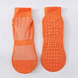 2021 Yoga Socks Fashion Short Silicone Dots Anti Slip Cotton Trampoline Socks Dance Soccer Football Sports Socks Non-Slip Floor (Color ...