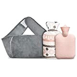 3-Piece Hot Water Bottle Bag With Waist Cover Belt, Hand Waist Warmer, For Pain Relief From Neck, Back, Shoulder, Arthritis, ...