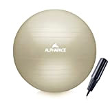 ALPHAPACE Ballon de gymnastique épais anti-éclatement avec pompe à air, ballon de fitness, yoga, gymnastique, entraînement de base, pour le ...