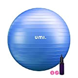 Amazon Brand - Umi - Ballon de Fitness Suisse Epais Exercice de Yoga Gym Stabilité Anti-Explosion avec Pompe à Main ...