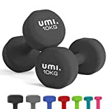 Amazon Brand - Umi - Fitness Hanteln 2er Set Kurzhanteln Übung Neopren Hantel für Frauen Männer Kinder 2x10KG