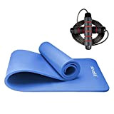 ATIVAFIT NBR Yoga d'exercice Tapis de Sol rembourré Extra épais 10 mm antidérapant entraînement Pilates Tapis d'exercice