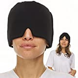 AVCXEC Migraine Hat, Bonnet Anti Migraine, Bandeau Masque de Glace, Bonnet de Compression Migraine, Gel Glace Bonnet Migraine Réutilisable pour ...
