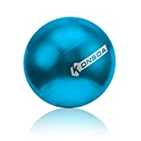 Ballon d'exercice de yoga 55 cm, 65 cm, 75 cm, avec pompe à main (55 cm, bleu)