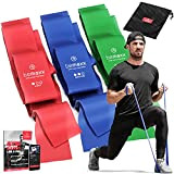 Bandes Élastiques Fitness Set/Extra Longue 2m Elastiband 3 Niveaux de Résistance + eBook Guide et Sac | Physique Exercise Pilates ...