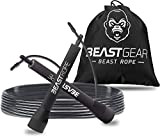 Beast Gear Corde à Sauter Sport – Speed Jump Rope pour Adulte et Enfant – Roulement à Billes et Câble ...