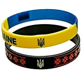 bopely 2 Pcs Bracelets en Silicone Ukraine Bracelets Ukraine Gifts De Bracelet Ukrainien pour Les Souvenirs De Fans