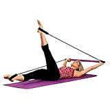 CHYIR Barre de Pilates Portable Yoga Exercice Pilates Trainer Fitness Rod avec Boucle de Pied