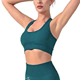 CLDFHX Brassiere Sport Femme Fitness sans Armature Grande Taille avec Coussin Amovible Soutien-Gorge Sport Grand Maintien pour Fitness Yoga, 3XL, ...