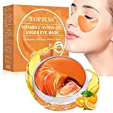 Collagen Eye Mask, Patches Yeux,Masque pour les yeux, Film anti-âge, Masque pour les yeux au collagène à la vitamine C, ...