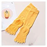 Coton Longue Section de Plancher Non-Slip de Gaotong Toe Toe du Pied de la Jambe inférieure (Color : Yellow, Size ...