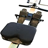 Coussin de siège pour rameur, coussin de siège en mousse à mémoire de forme pour rameur d'intérieur, housse et sangles ...