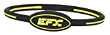 EFX Bracelet Silicone Ovale, Noir/Jaune, 18 cm