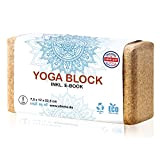ELLEMA Bloc de yoga [100 % liège] – Bloc de yoga pour débutants et confirmés + vidéos d'entraînement en ligne ...