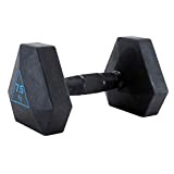 FMOPQ Single Dumbbell Solid Dumbbell Hex Rubber Dumbbell with Upgraded Non-Slip Handle for Men and Women（2.5-15kg） Fitness Gift (Color : ...