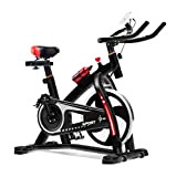 FMOPQ Stationary Exercise Bike Indoor Cycling Bike for Cardio Workout with Comfortable Seat Cushion for Home Training Bike