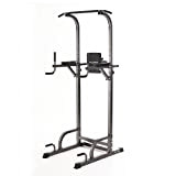 Fulmen Sport Chaise Romaine Musculation Power Tower Barre de Traction Multifonction Dips Station Chaise Romaine