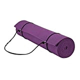 Gaiam Essentials Tapis de yoga de qualité supérieure avec sangle de transport pour tapis de yoga (72 cm x 61 ...