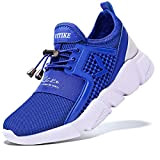 Garçon Fille Chaussures de Course Tennis Sneakers Walking Shoes Baskets Mode Mixte Enfant Running Sneakers, 6 Bleu, 34 EU