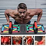 GLKEBY Push Up Rack Board, 12 en 1 équipement de Fitness Multifonction Pliable à la Maison, Cadre d'entraînement Push-up Portable, ...
