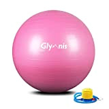 Glymnis Ballon de Fitness Ballon de Gymnastique 55cm 65cm 75cm Balle d’Exercice Antidérapant Maximale jusqu'à 300 kg pour Pilates Yoga ...