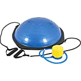 Gorilla Sports Balance Trainer - Planche d'équilibre Pro - Demi-Ballon d'entraînement, avec poignées