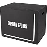 Gorilla Sports Plyobox Noire en Bois 3 en 1-76 x 51 x 60,5 cm