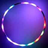 Hoopomania LED Hula Hoop avec 20 lumières et 7 couleurs changeantes, Ø60cm