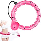Hula Hoop avec cerceau à rotation automatique Détachable 24 nœuds Poids réglable Balle à rotation automatique Abdomen Fitness Massage de ...