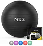 Hydrate Ballon de yoga extra épais - 4 tailles - Balle de gymnastique robuste pour équilibre, stabilité, grossesse. Anti-éclatement - ...