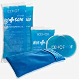 ICEHOF Poche de glace (5x) avec Housse non-tissée - Longue durée de refroidissement, différentes tailles - Poche de Froid Gel ...