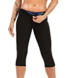 IFLOVE Femme Legging de Sudation de Sport Pantalon Sauna Fitness Pantacourt Yoga Short Amincissante XL