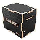 Iheartsynergee Plyometric 3 en 1 Boîte pour saut d'entraînement et Conditioning. en bois Plyo Box et doux Plyo Box All in One ...