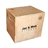Jac & Mok Plyo Box en bois – Boîte pliométrique antidérapante pour exercice de saut – Plateforme d'entraînement – Robuste ...