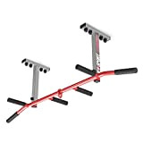 K-Sport: Barre de traction pour montage au plafond I Station de musculation avec barre de traction et 3 poignées différentes ...