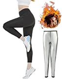 langjiao Pantalon de Sudation Femmes Legging de Sport à Taille Haute en Nano-Matériaux, Obtenir Ventre Plat Anti Cellulite,Transpiration Sauna Pants ...