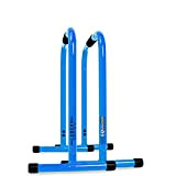 Lebert Égaliseur de fitness bleu avec bande de résistance – Équipement calisthénique ✓ Station de dip ✓ Barre de traction ...