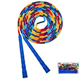 Longue corde à sauter de 5 m pour plusieurs joueurs, corde à sauter pour enfants et adultes (bleu)
