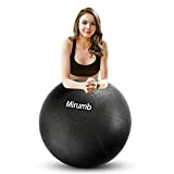 Mirumb Swiss Ball, Ballon Fitness 75CM 65CM 55CM Pilates Big Yoga Ball for Sport Fitness pour Yoga, Grossesse, Bureau, Chaise ...