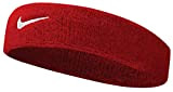 Nike Bandeau Swoosh Taille Unique Rouge/Blanc