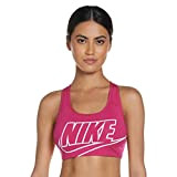Nike BV3643-616 Swoosh Futura Bra Sports Bra Womens Fireberry/(White) S