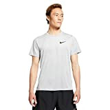 Nike DF Hpr Dry T-Shirt, Particle Grey/Grey Fog/HTR/Black, M Mens