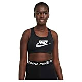 Nike DM0579 W NK DF SWSH CB FUTURA GX BRA Sports bra women's black/white/particle grey S