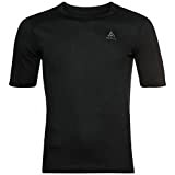 Odlo Homme Bl Top Crew Neck S/S Active Warm Eco T Shirt, Noir, L EU