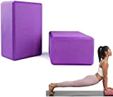 PIQIUQIU Lot 2 Briques Yoga Blocs de Yoga stabilité EVA pour la méditation Yoga Pilates Soutenir et Renforcer Les Poses