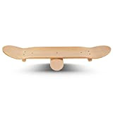 POWRX Balance Skateboard I Surf Skate en Bois I Plateaux d'équilibre idéale pour Les Exercices de Force et d'équilibre