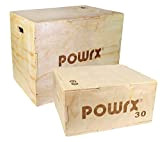 POWRX Plyo-Box - Jump Box en Bois/Pliométrie - Crossfit / 2 Tailles: M (60 x 30 x 50 cm) ou ...