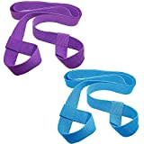 Prmape 2 Pcs Sangle de Yoga Sangle de Transport Sangle portable pour Tapis de Yoga Sangle Yoga Coton pour Pilates, ...