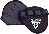 PULLUP & DIP Grip Pads pour Pull-Ups Fitness Musculation du Culturisme, 1 Paire de Gants Rembourrés en Néoprène d‘Entraînement comme ...
