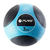 PURE 2 IMPROVE P2I110010 Ballon d'exercice Bleu/Noir 3 kg
